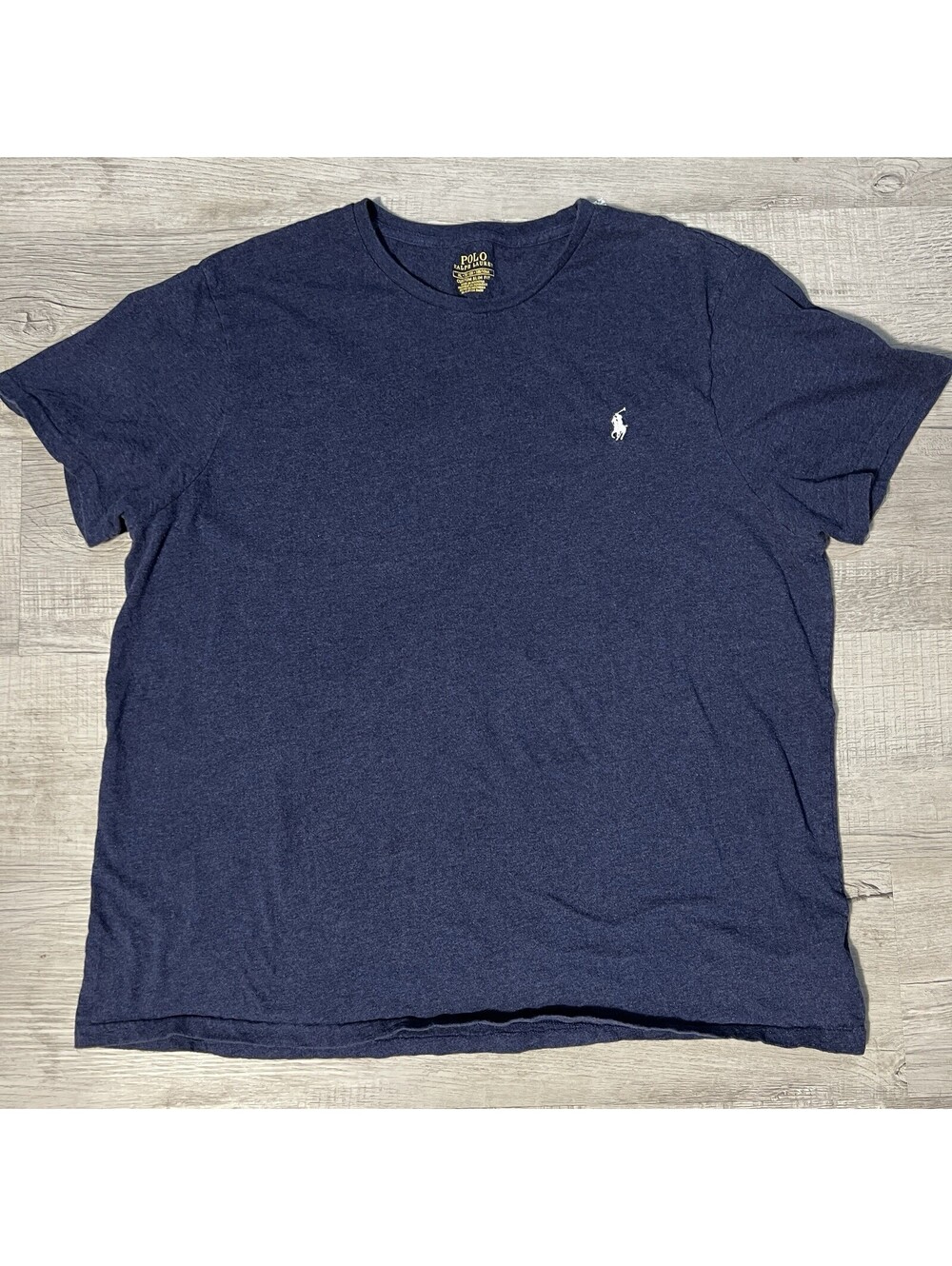 Polo Ralph Lauren Mens XL Navy Blue Custom Slim Fit Pony